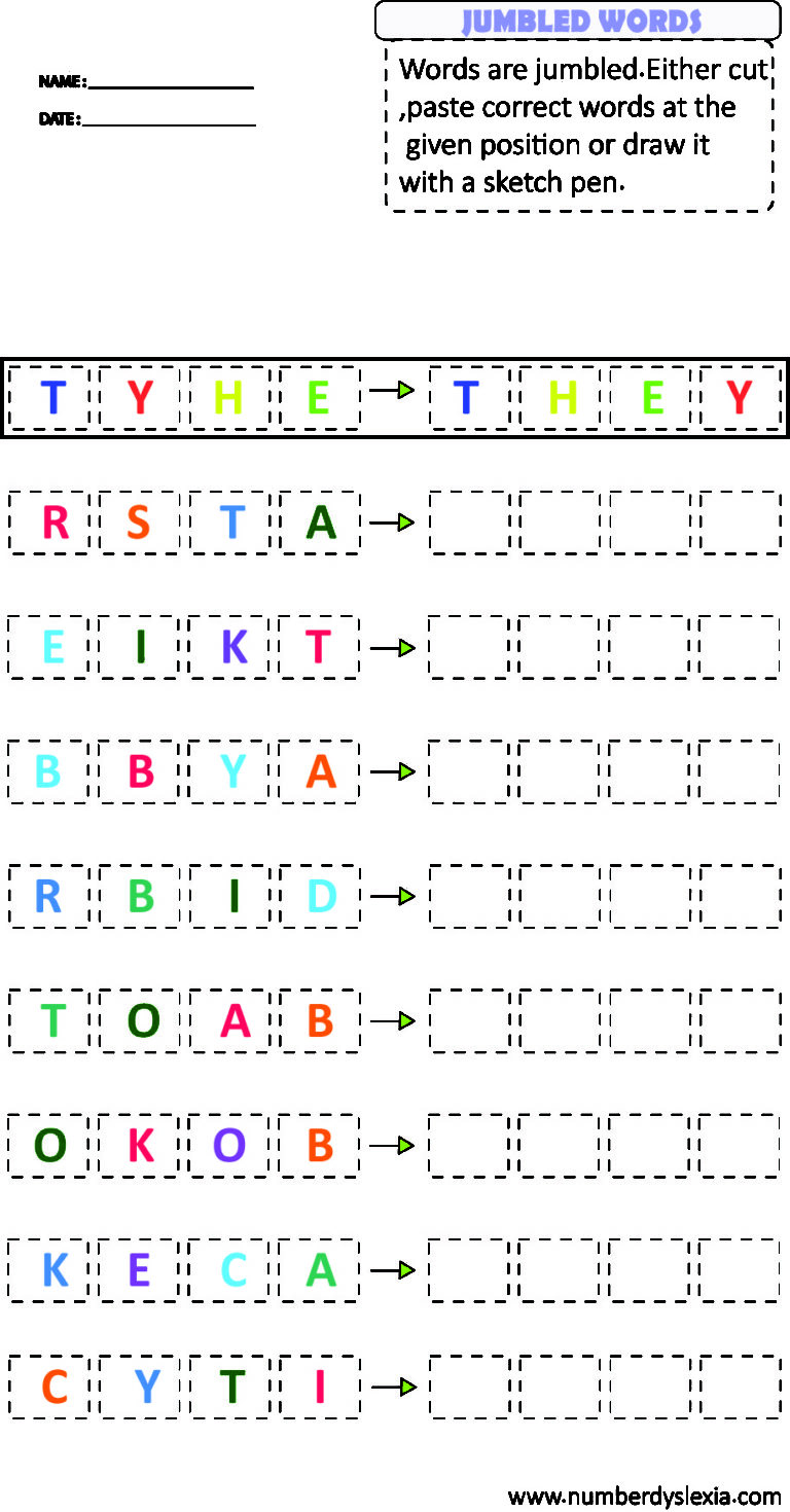 Free Printable Dyslexia Worksheets for practice[PDF] - Number Dyslexia