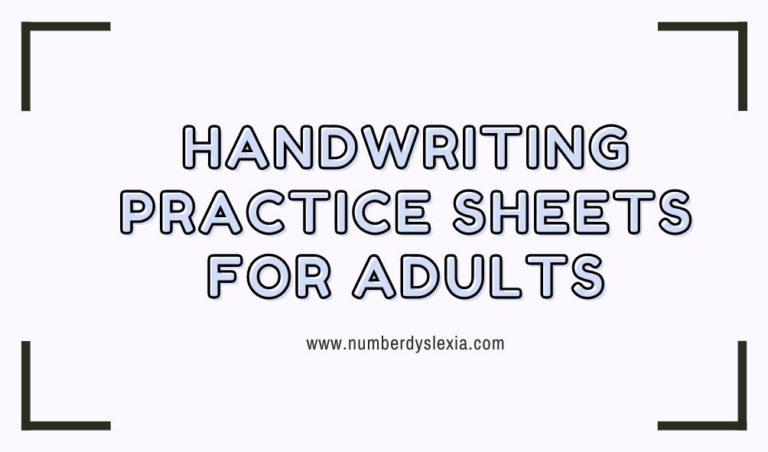 Free Printable Handwriting Practice Worksheets for Adults [PDF ...