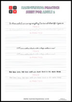 Free Printable Handwriting Practice Worksheets for Adults [PDF ...