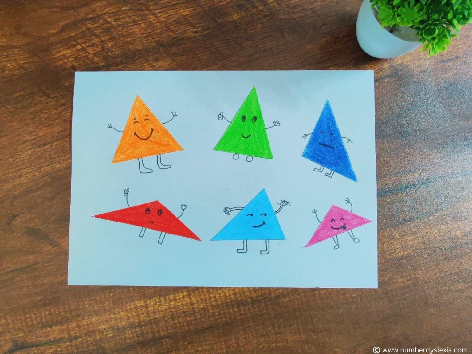 DIY Types Of Triangle Craft Number Dyslexia