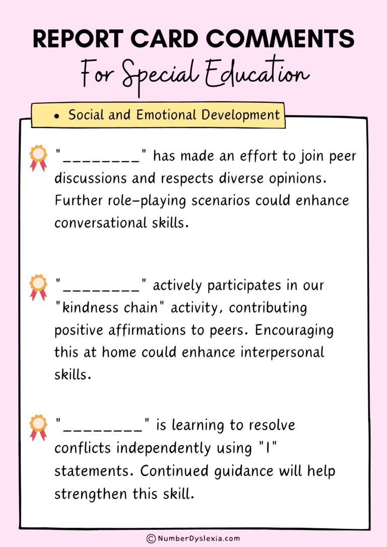 REPORT CARD COMMENTS FOR SPECIAL NEEDS STUDENTS PDF visual data 7