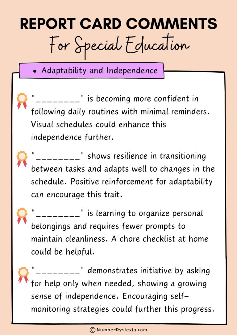 REPORT CARD COMMENTS FOR SPECIAL NEEDS STUDENTS PDF visual data 4