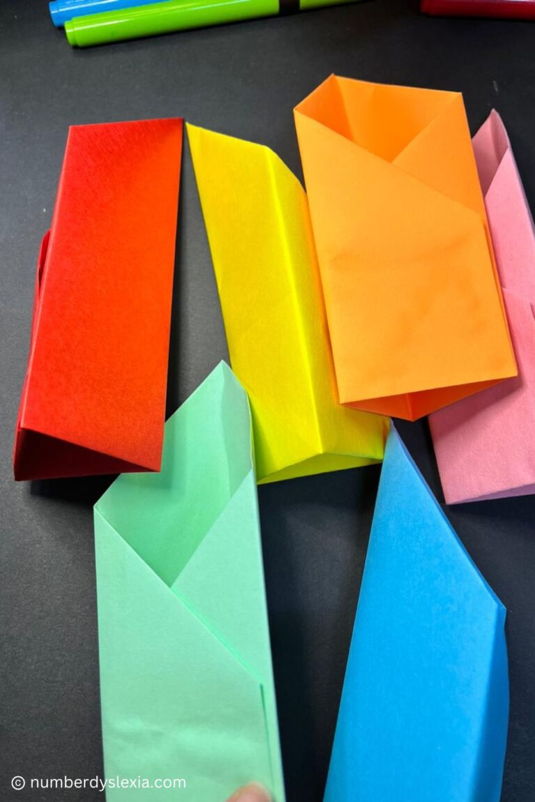 DIY Craft: Easy Construction Paper Pen Stand - Number Dyslexia
