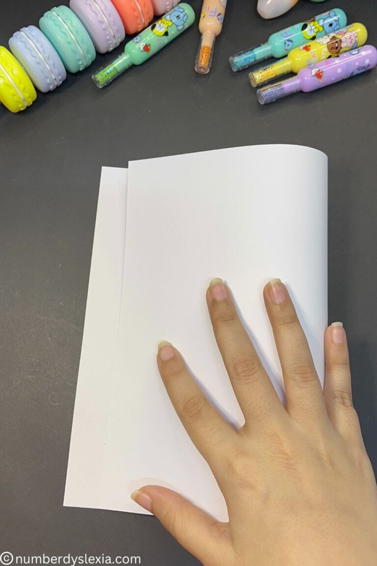 DIY Easy Handmade Journal - Number Dyslexia