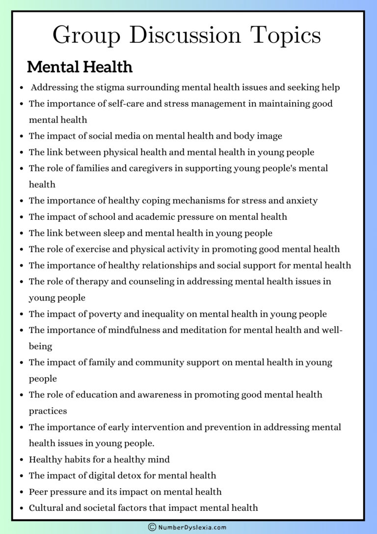 List Of 200 Group Discussion Topics [PDF Included] - Number Dyslexia
