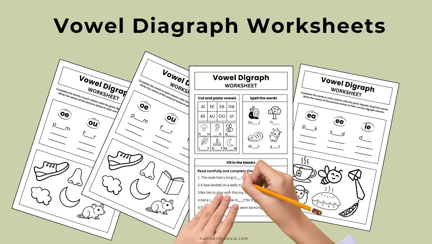 vowel diagraph worksheet