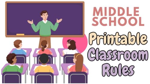 Printable Classroom Rules for Middle School [PDF Included]