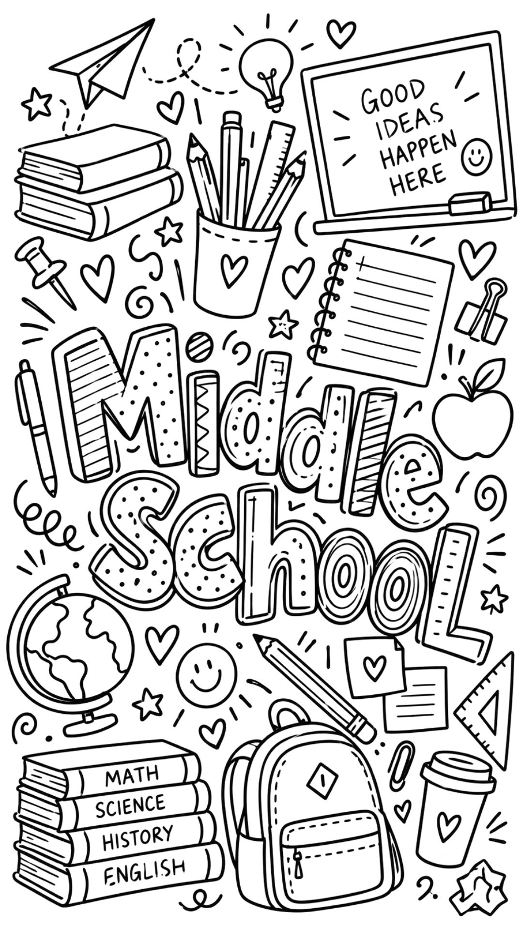 Middle School Doodles