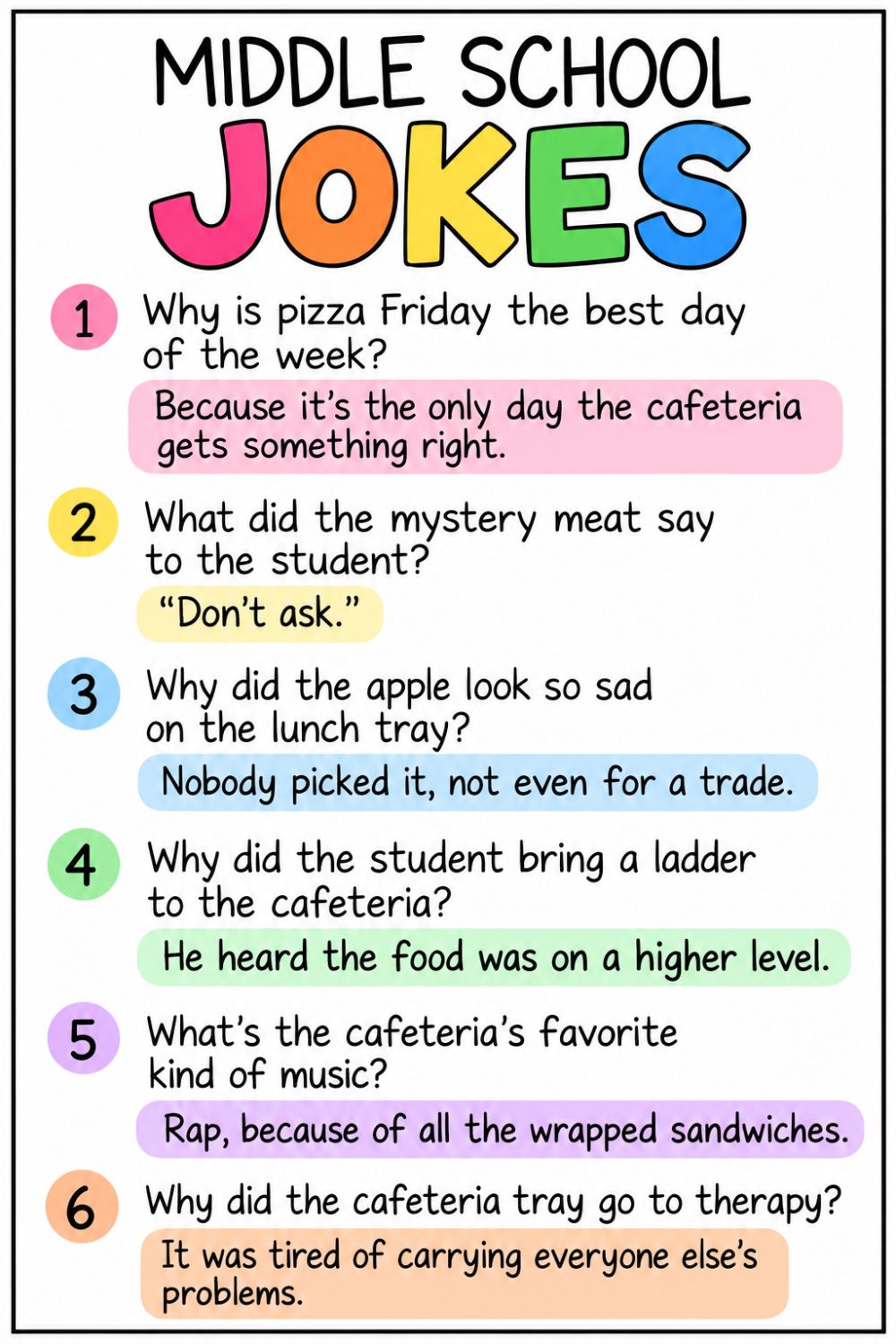Middle School Jokes