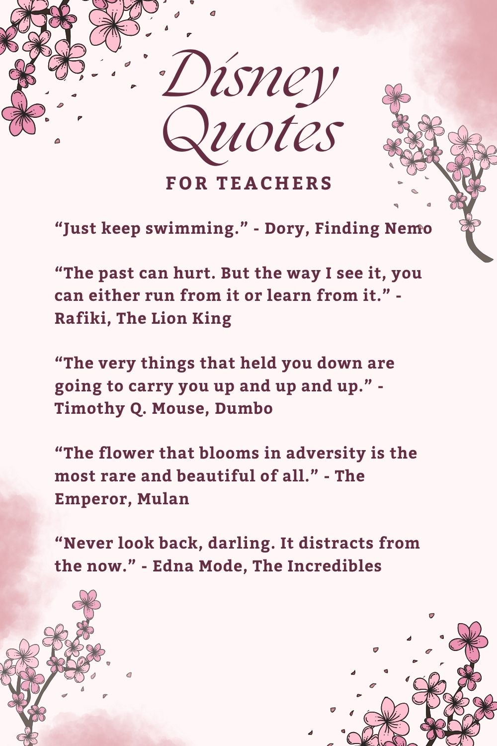 Disney Quotes for Teachers