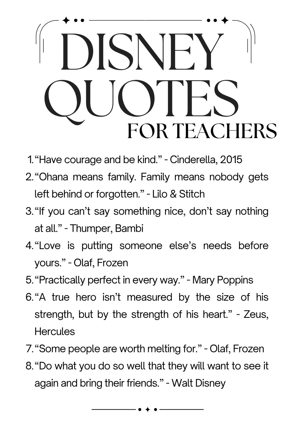 Disney Quotes for Teachers