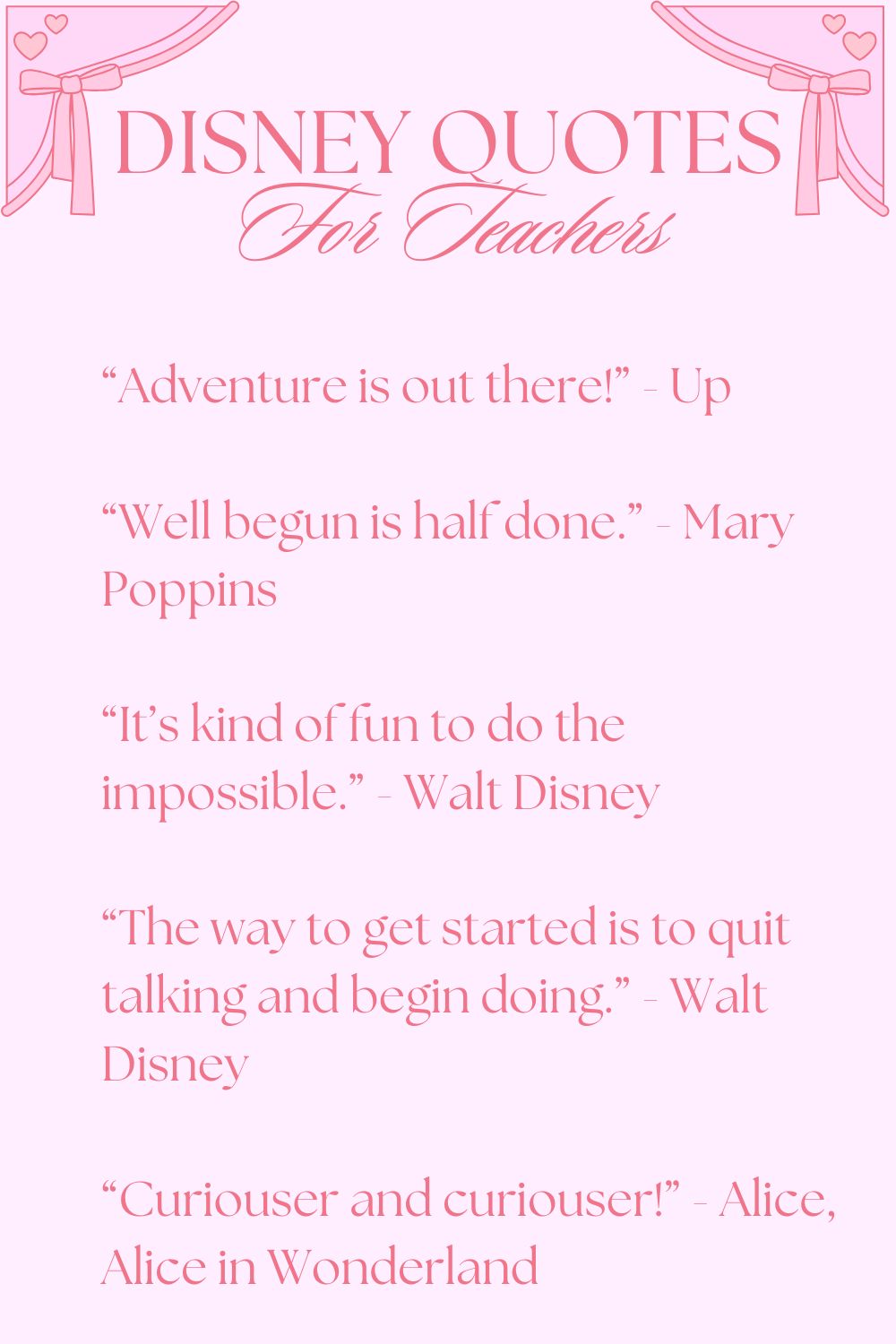 Disney Quotes for Teachers